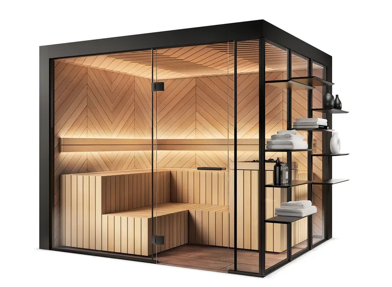 GESA nature sauna su alksnio sienomis ir tsugos lubomis
