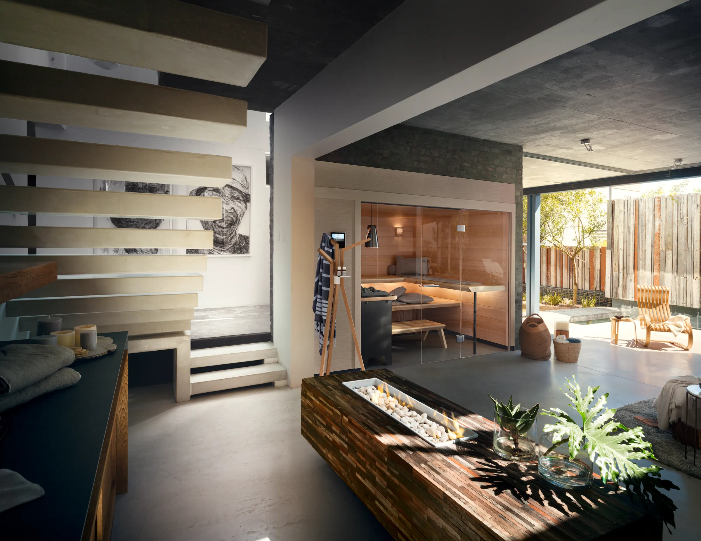 KLAFS AURA sauna namų erdvėje